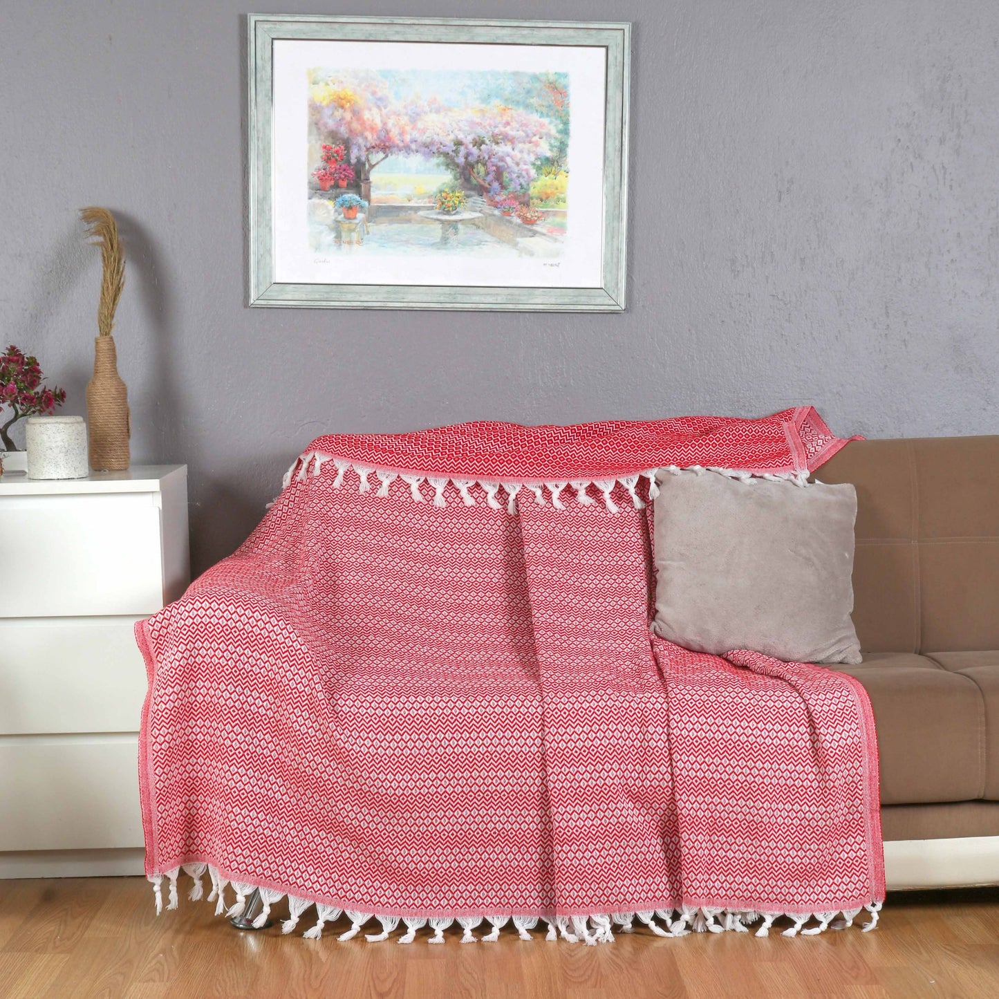 Tuiste Einzelbett Tagesdecke Rot 150x200 cm
