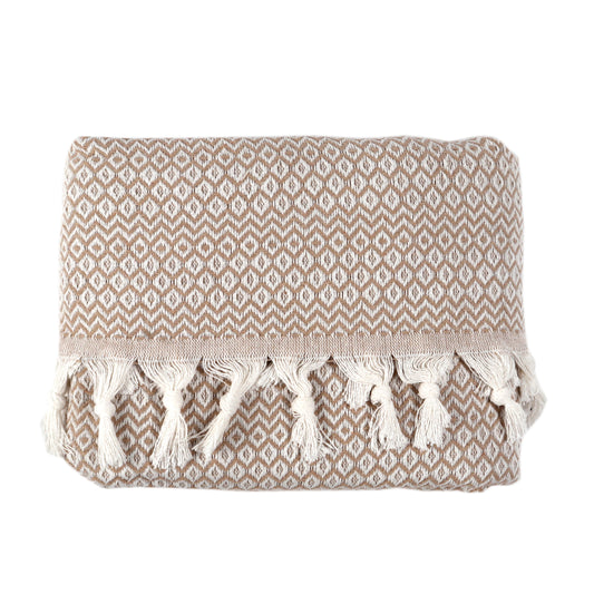 Tuiste Einzelbett Tagesdecke Sand Beige 150x200 cm