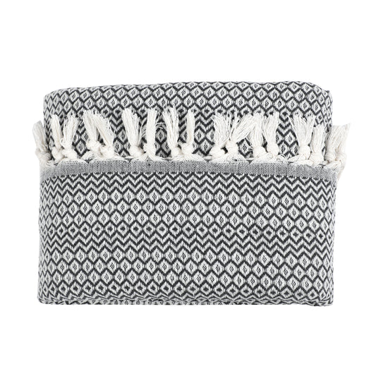 Tuiste Einzelbett Tagesdecke Anthrazit Grau 150x200 cm