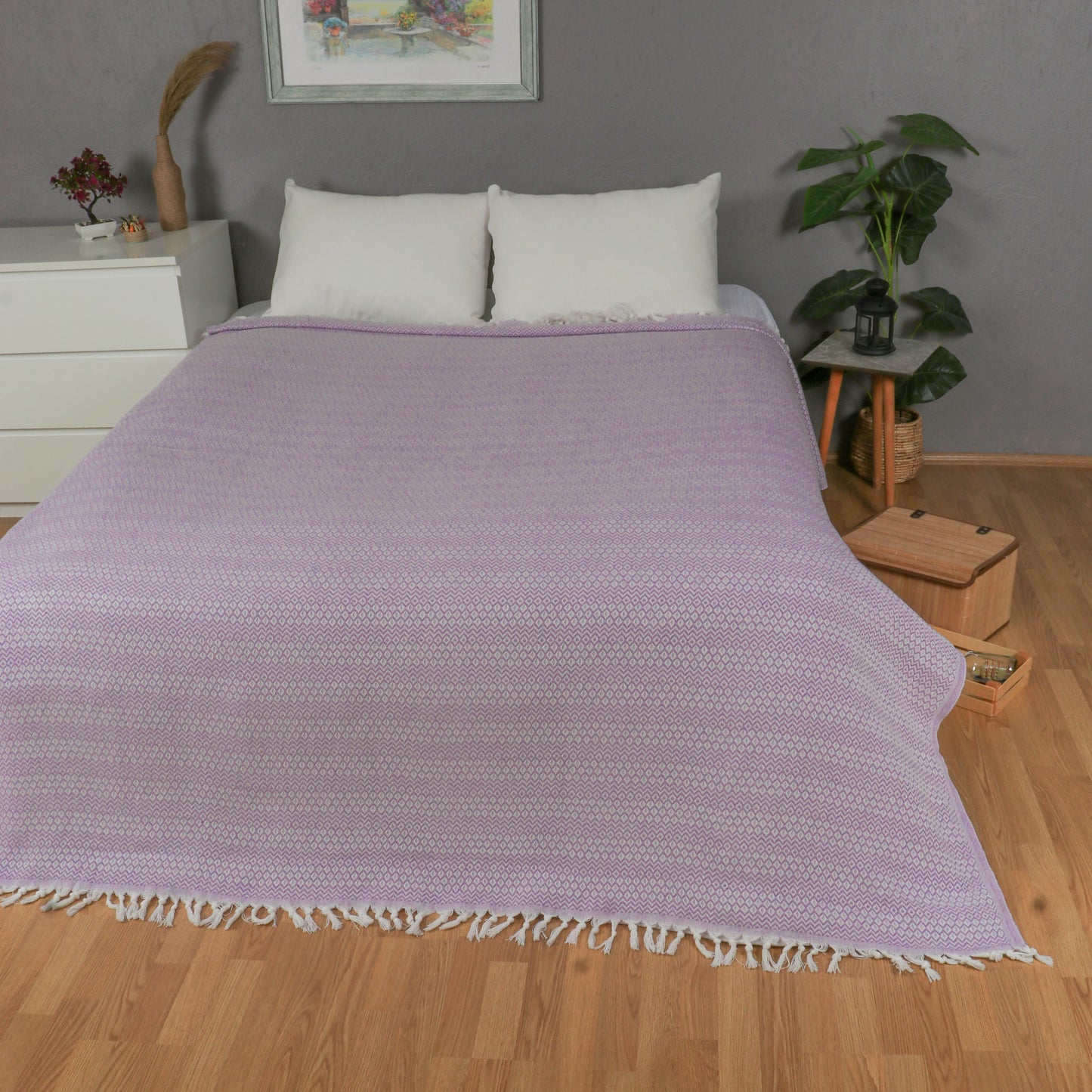 Tuiste Einzelbett Tagesdecke Lila Lavendel 150x200 cm