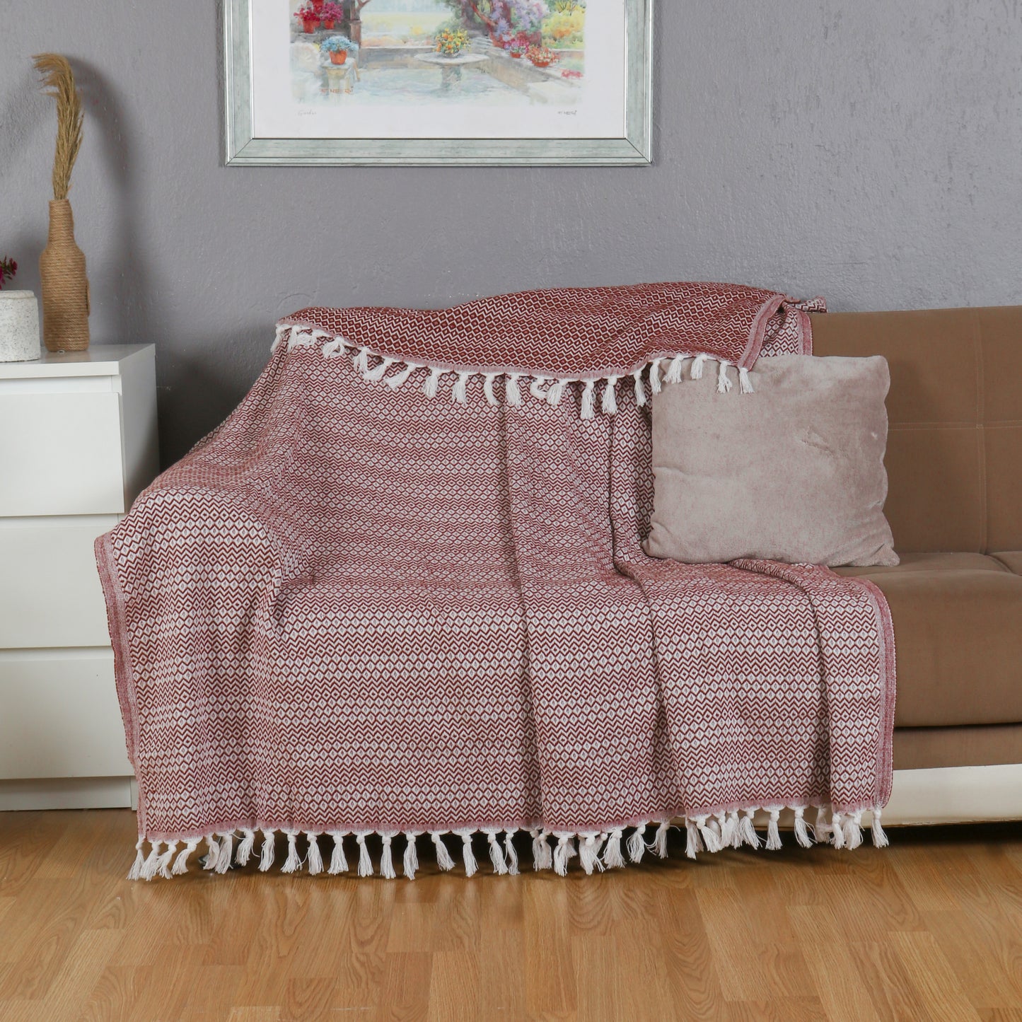 Tuiste Einzelbett Tagesdecke Braun 150x200 cm