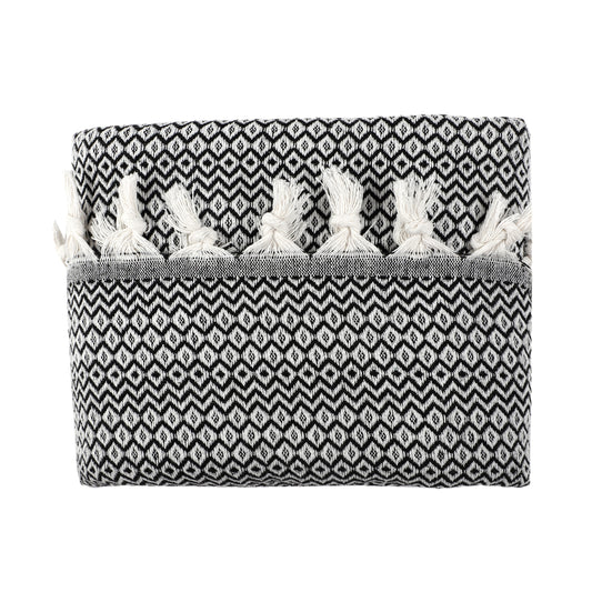 Tuiste Einzelbett Tagesdecke Schwarz 150x200 cm