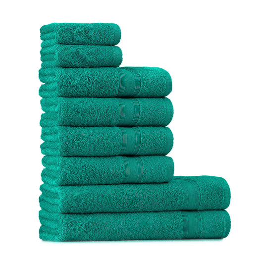 Towel set turquoise 8 pieces