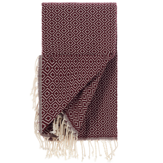 Sauna towels Bordeaux, 1 pack of beach towel, hammam towel, sauna towel