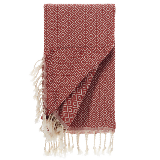 Sauna towels red, 1 pack of beach towel, hammam towel, sauna towel