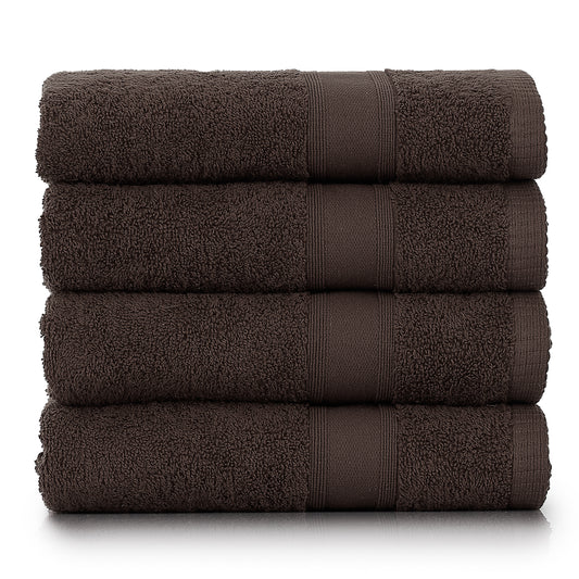 Towels brown 4 pieces 50x90