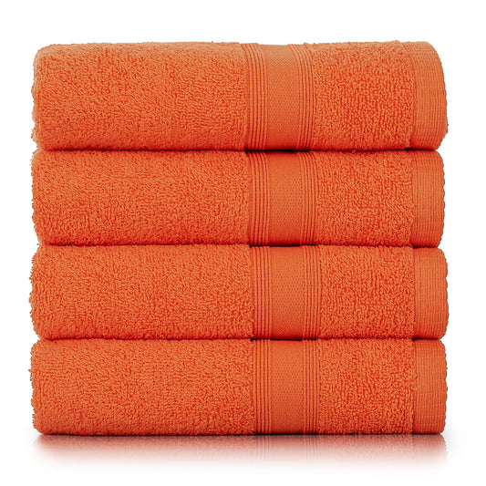 Towels orange 4 pieces 50x90