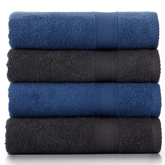 Towels gray blue 4 pieces 50x90