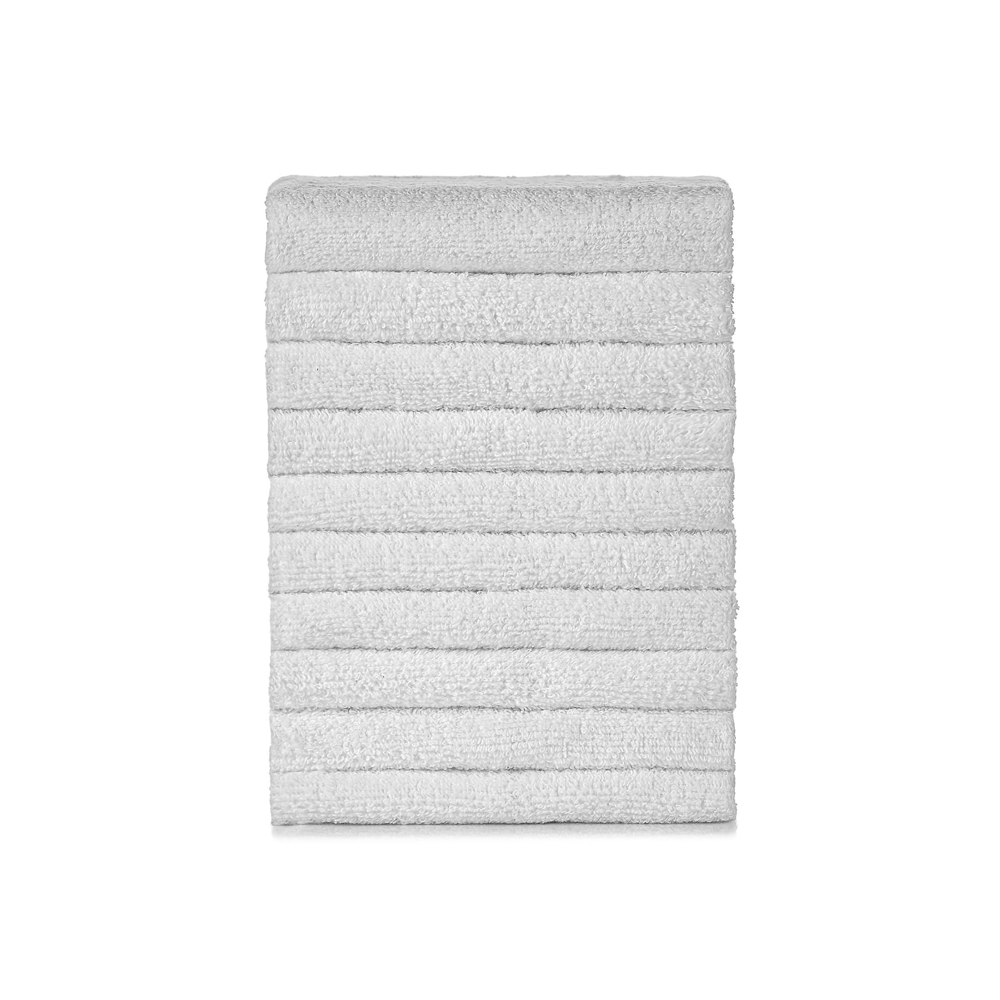Premium Frottier 10x Gästehandtücher Weiß, Schnell Trocknendes, 30x50 cm