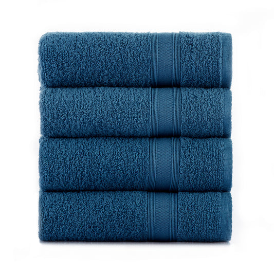 Towels petrol blue 4 pieces 50x90