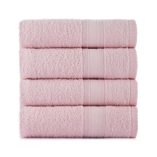 Towels light pink 4 pieces 50x90