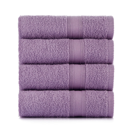 Towels lavender purple 4 pieces 50x90