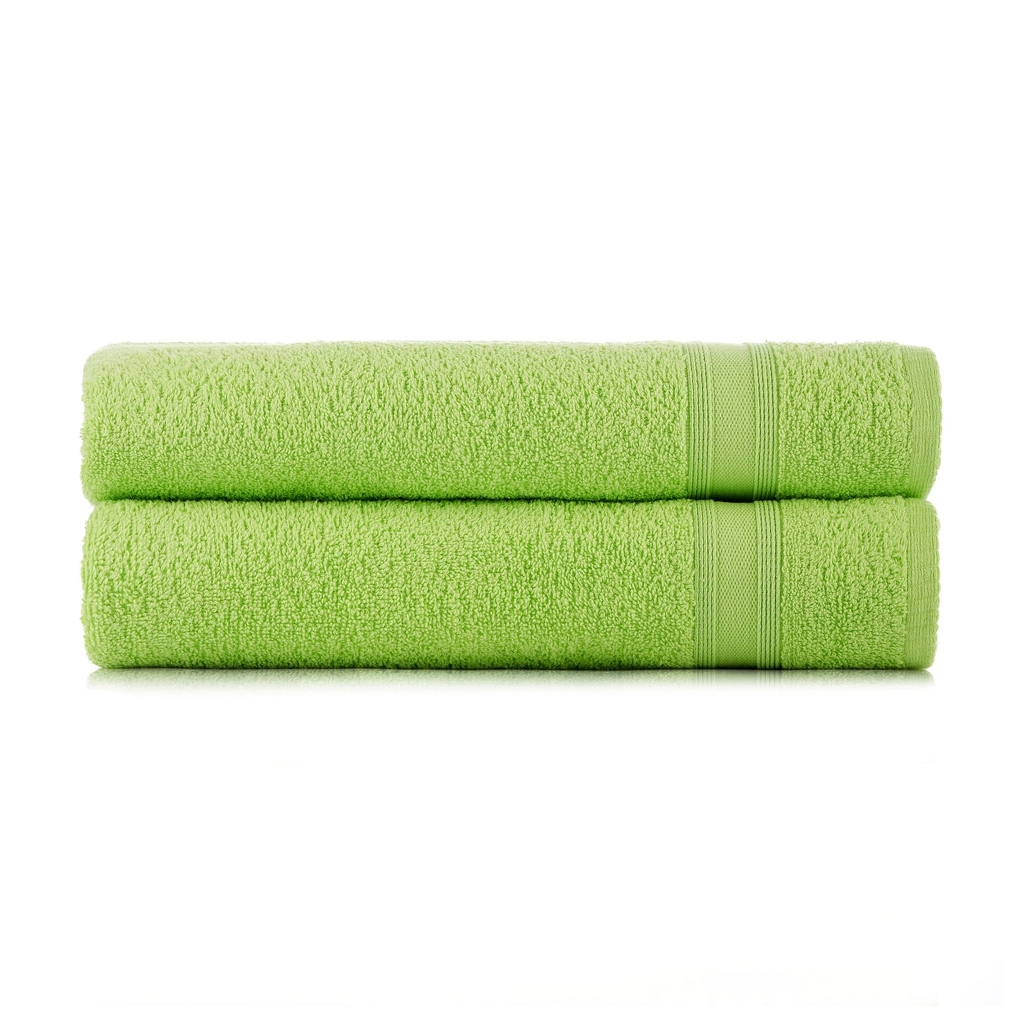 Bath towel set apple green 2 pieces 70x140