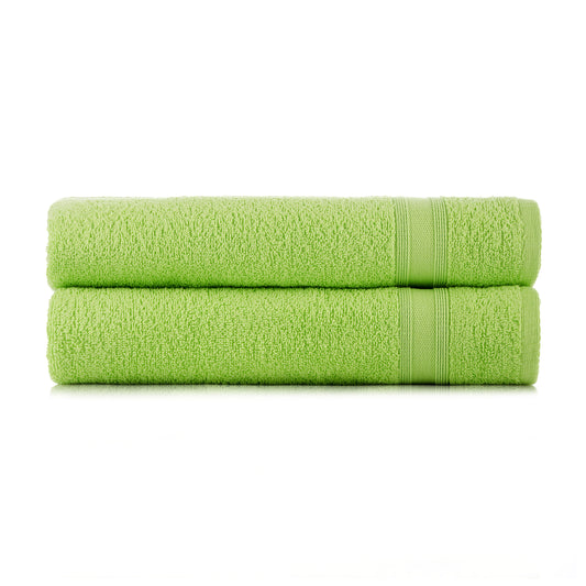 Bath towel set apple green 2 pieces 70x140