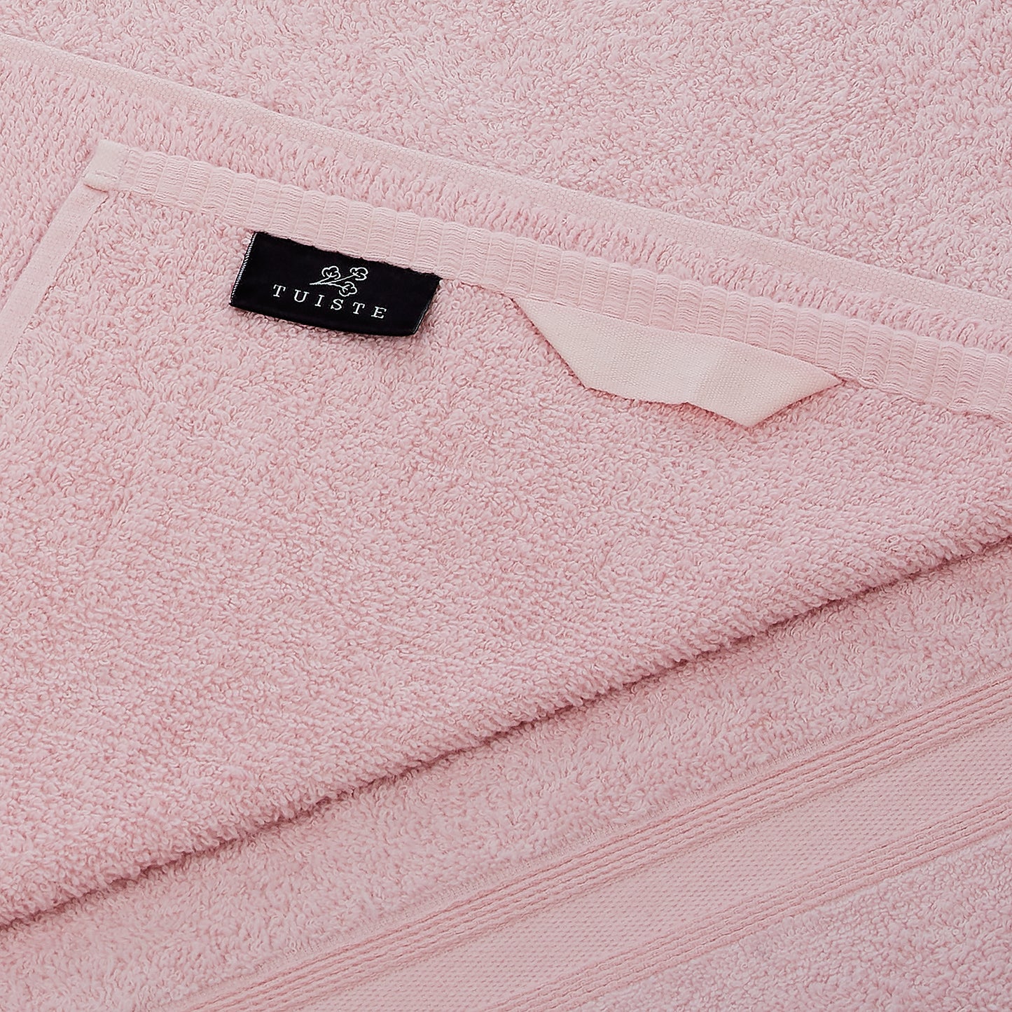 Shower towel light pink bath towel soft and absorbent 70x140