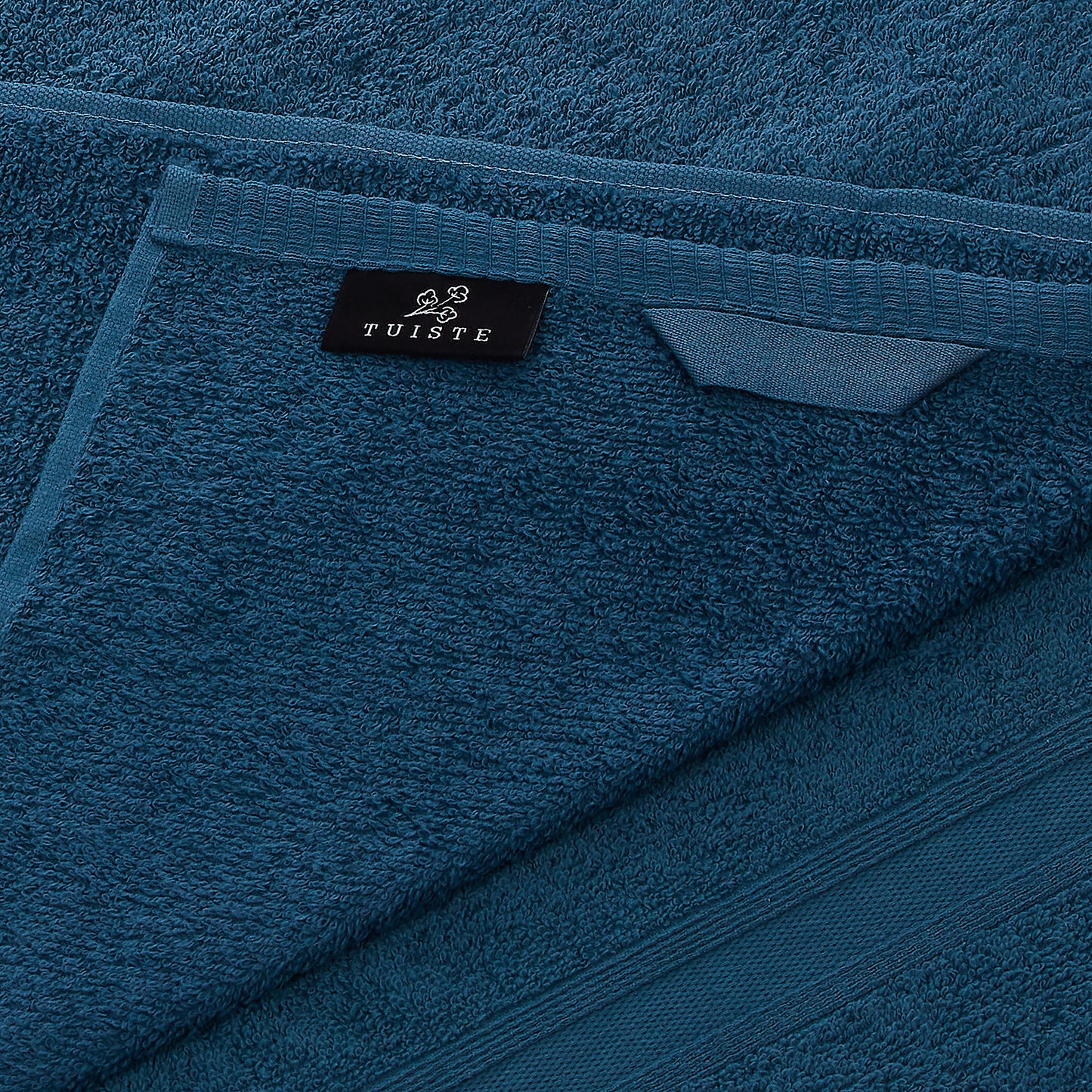 Shower towel petrol blue bath towel soft and absorbent 70x140