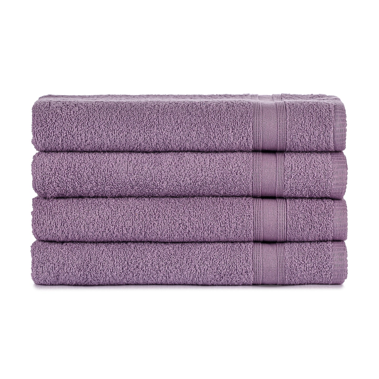 Badetücher Set Lavendel Lila 4 Teilig, 4X Badetücher 70x140