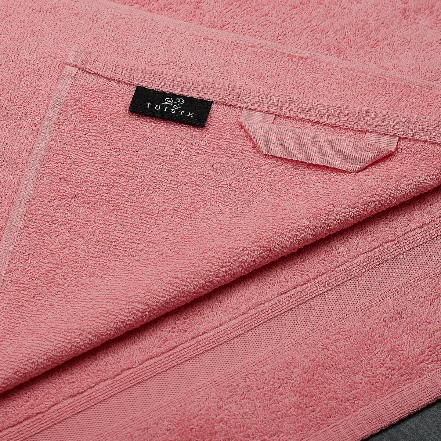 Bath towel set pink 2 pieces 70x140