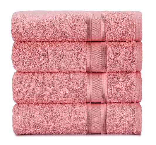 Towels pink 4 pieces 50x90