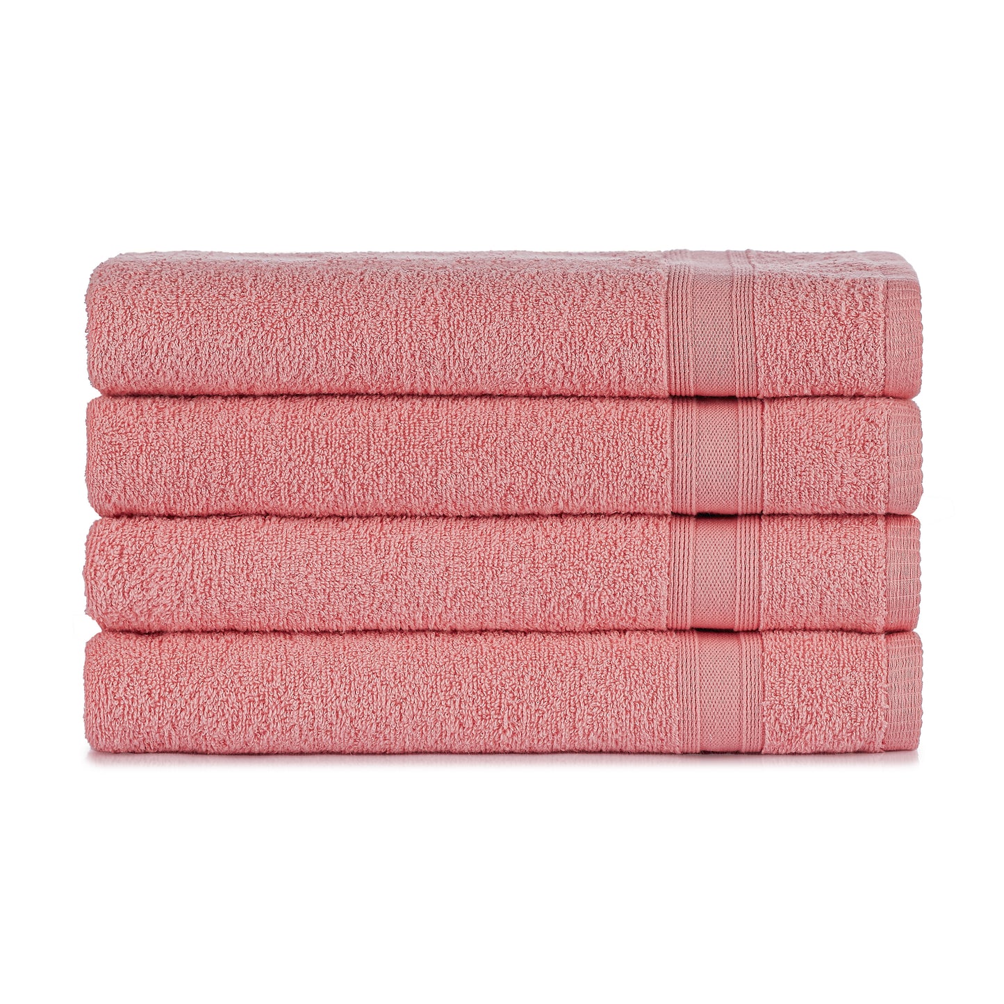 Bath towel set pink old pink 4 pieces, 4x bath towels 70x140