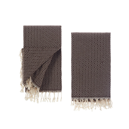 Sauna towels brown, pack of 2 beach towels, hammam towels, sauna towels