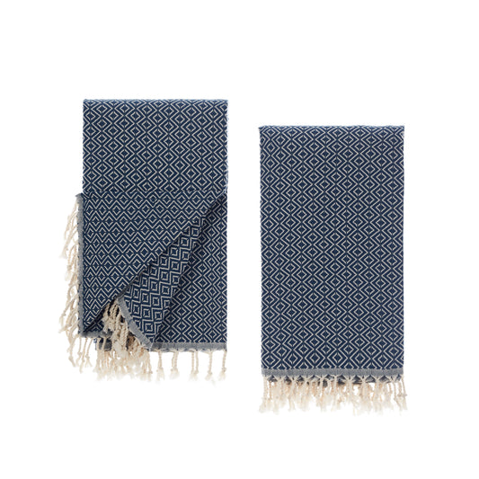 Sauna towels petrol blue, pack of 2 beach towels, hammam towels, sauna towels