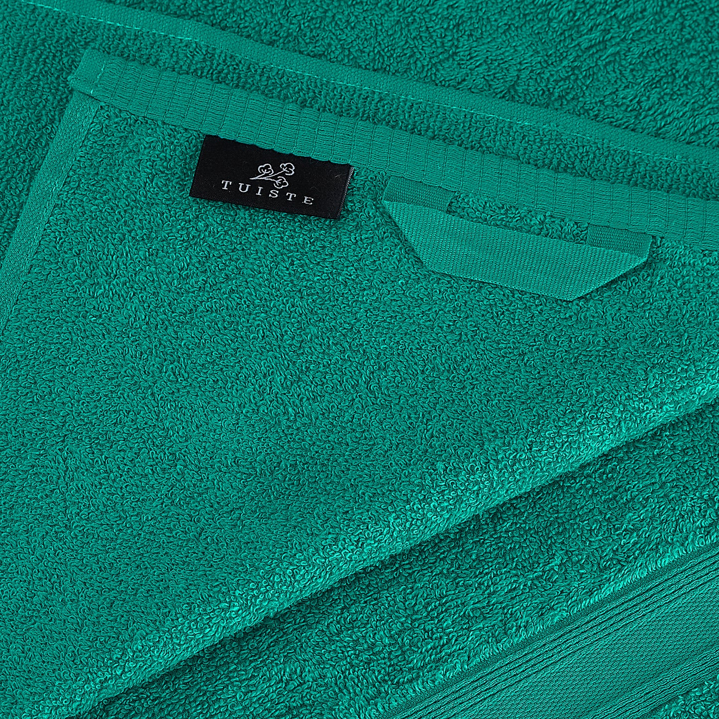 Towel set turquoise 2-piece absorbent soft luxury
