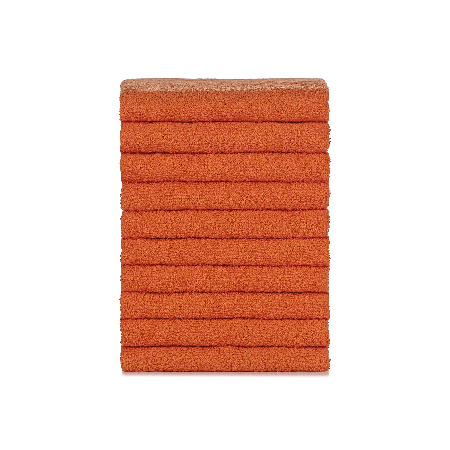 Premium Frottier 10x Gästehandtücher Orange, Schnell Trocknendes, 30x50 cm