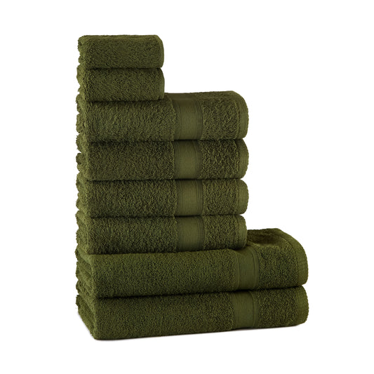Towel set green 8 pieces
