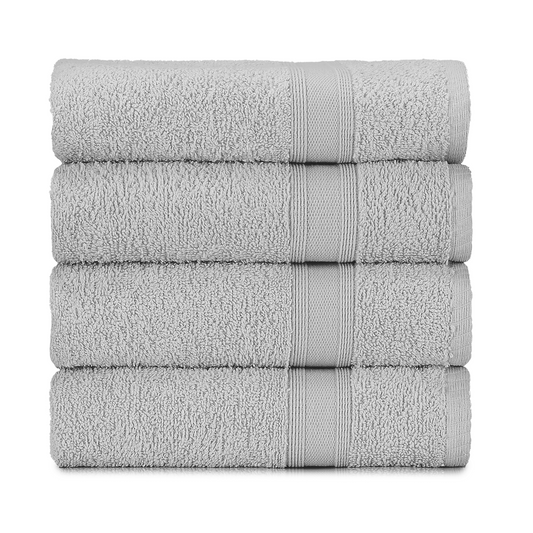 Towels silver gray 4 pieces