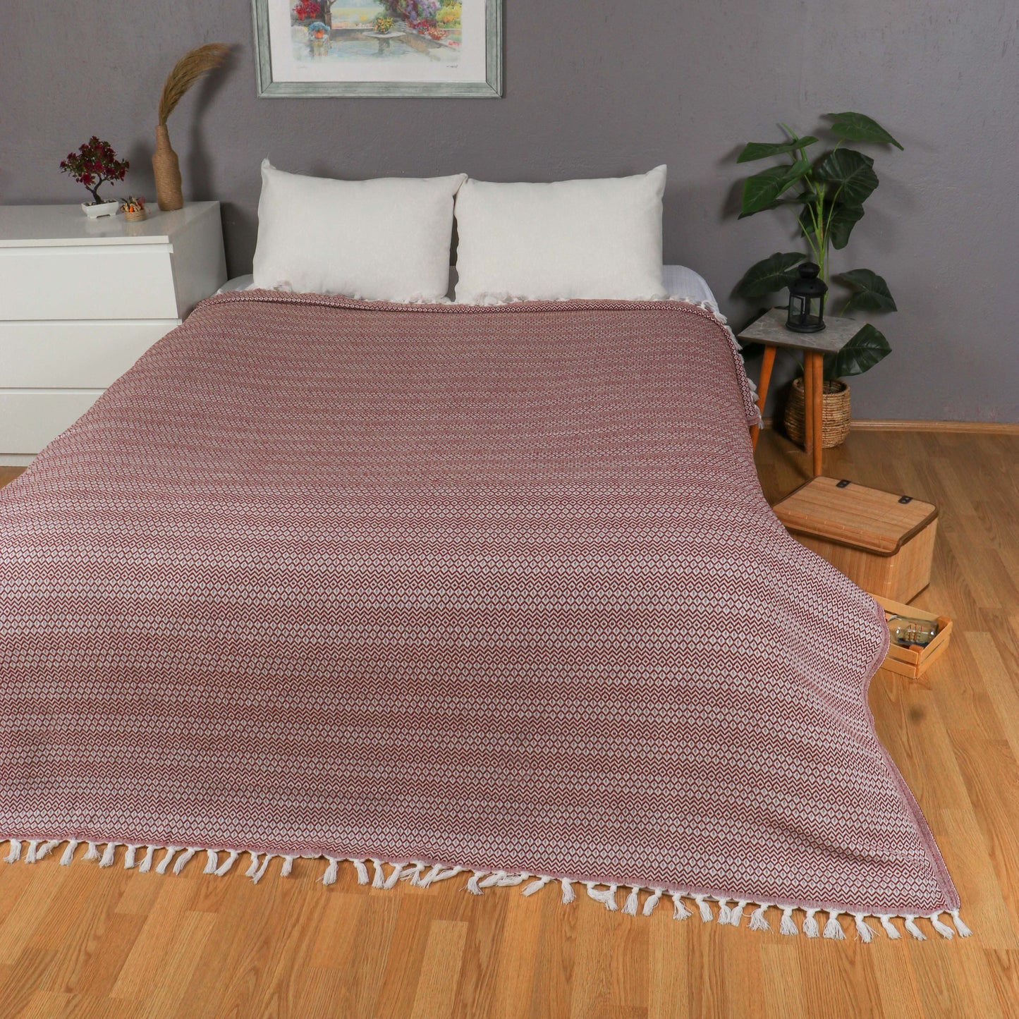 Tuiste Einzelbett Tagesdecke Braun 150x200 cm