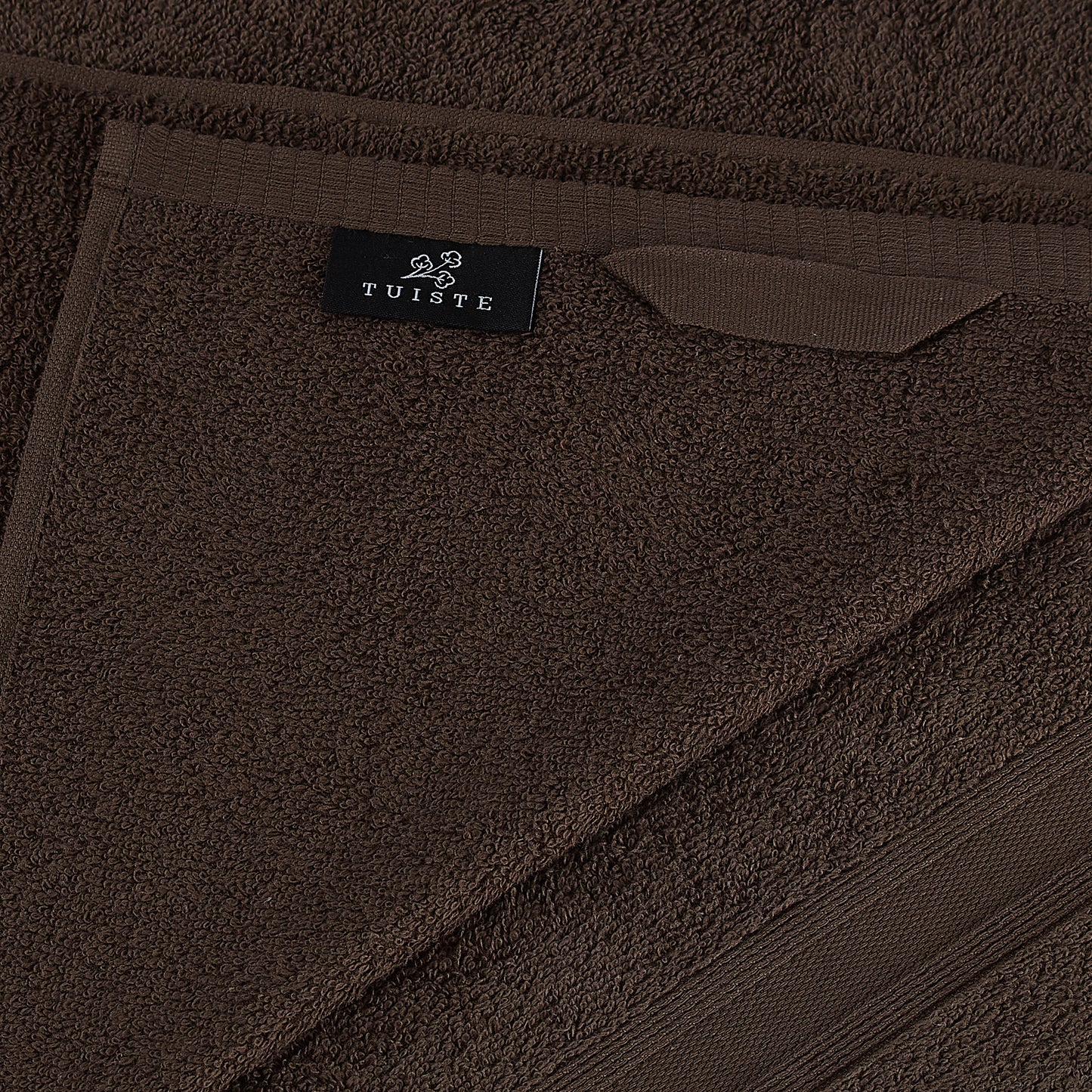 Bath towel set brown chocolate brown dark brown 2 pieces 70x140
