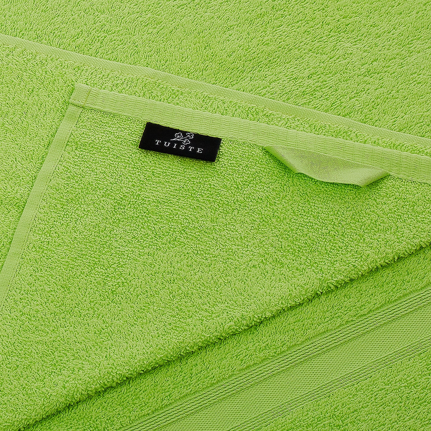 Bath towel set apple green 2 pieces 70x140
