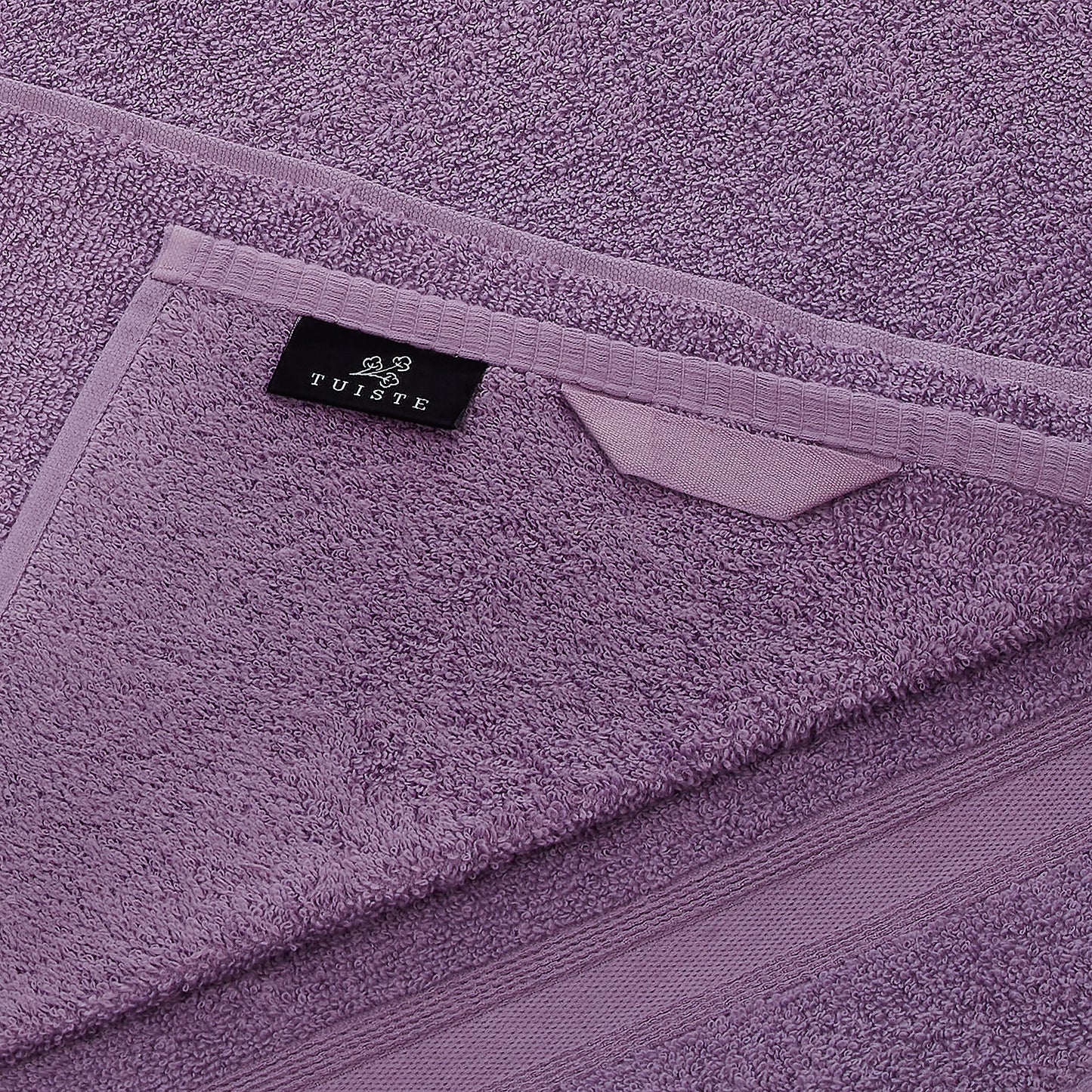 Bath towel set lavender purple 2 pieces 70x140